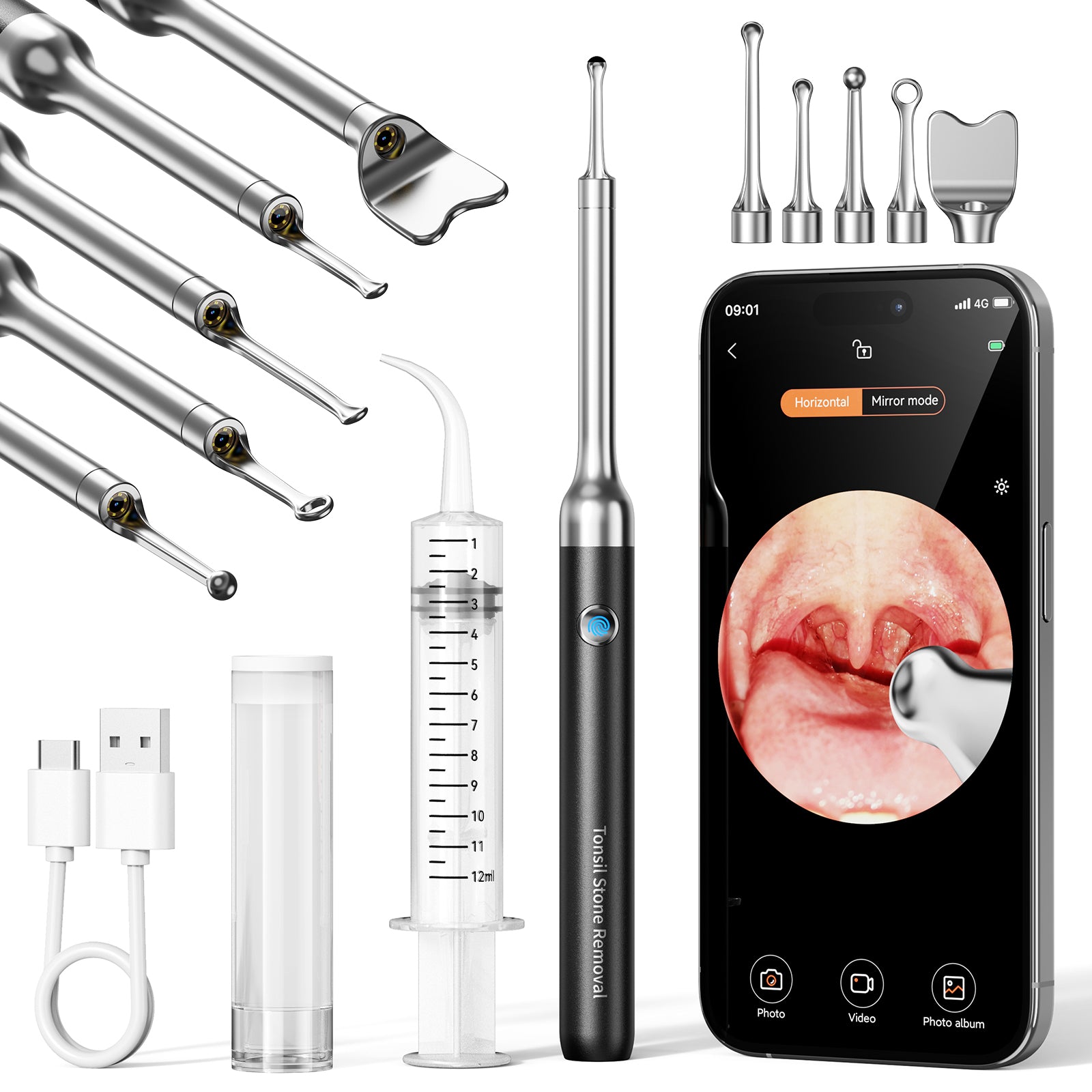 PICLEEN R1 Visual Oral Tonsil Cleaner