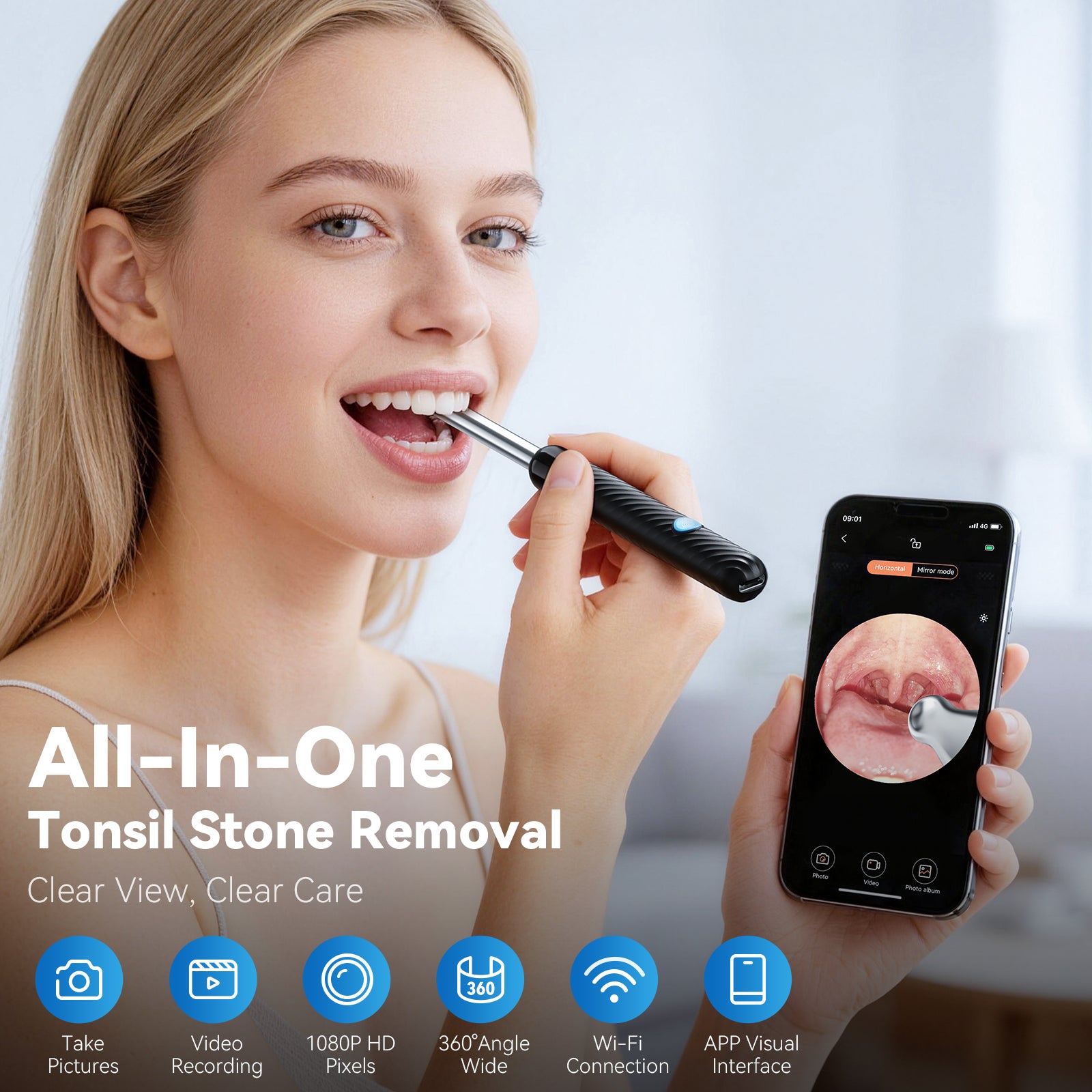 PICLEEN R5 Visual Oral Tonsil Cleaner