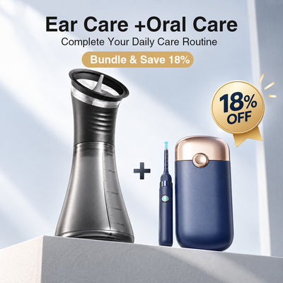 PICLEEN E80 Electric Ear Wax Removal  | Safe At-Home Ear Irrigation Flushing Kit with 3 Pressure Modes & 2-in-1 Water Tank