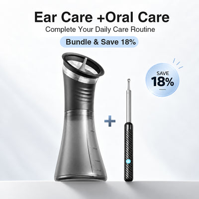 PICLEEN E80 Electric Ear Wax Removal  | Safe At-Home Ear Irrigation Flushing Kit with 3 Pressure Modes & 2-in-1 Water Tank
